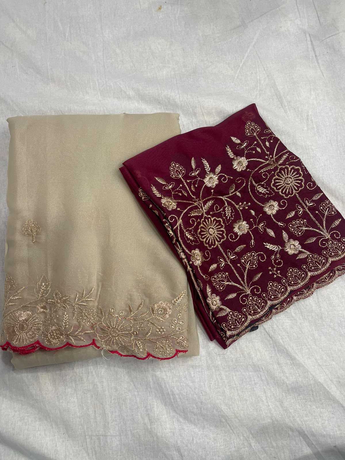 Avni Premium Georgette Designer Saree in Purple