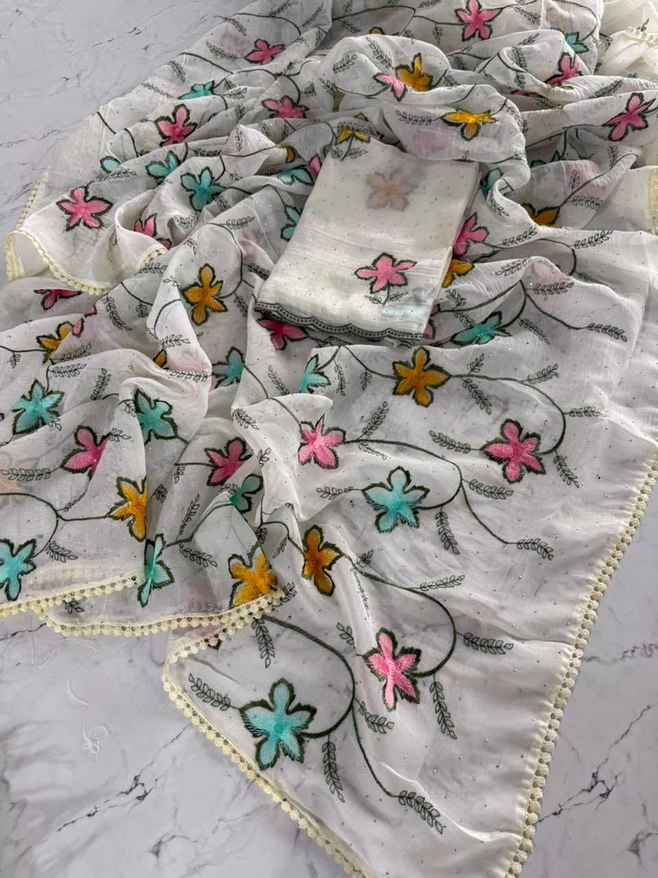 Crush Silk Designer Saree