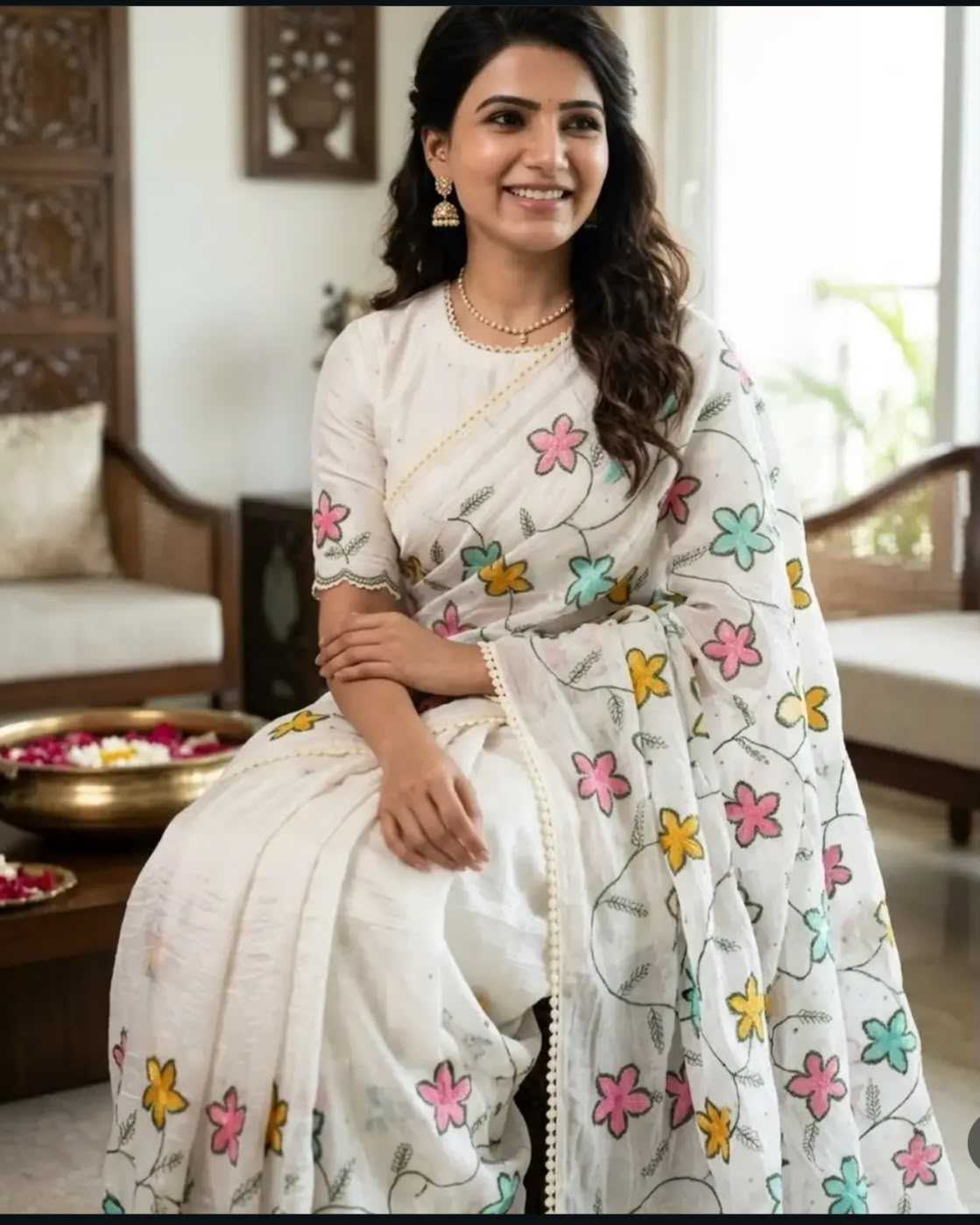Crush Silk Designer Saree