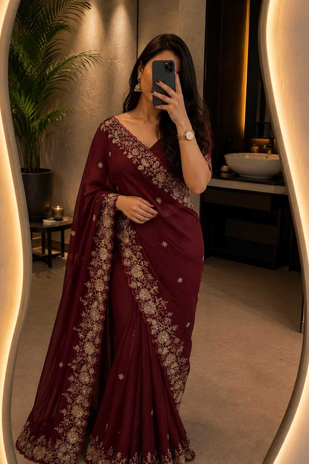 Crunchi Designer Saree