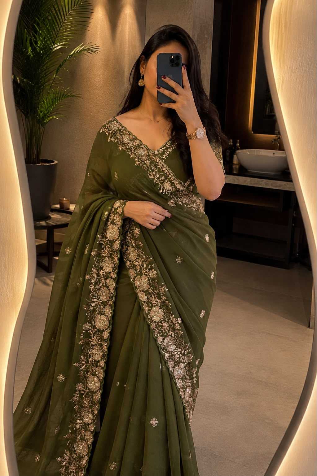 Crunchi Designer Saree