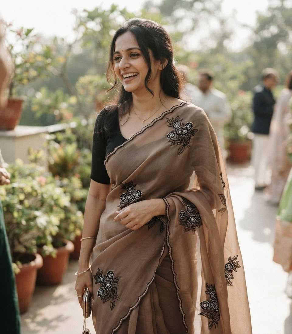 Embroidered Saree