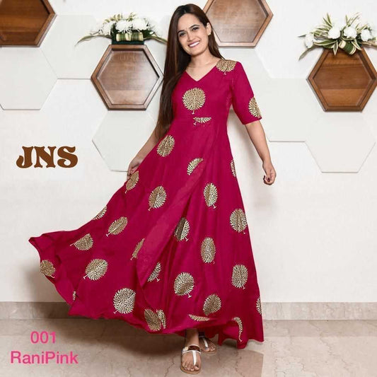 Heavy Rayon Fancy Gown