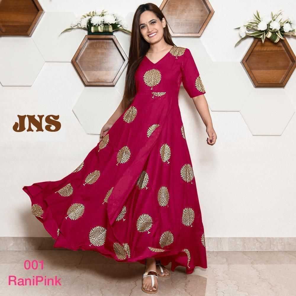 Heavy Rayon Printed Gown