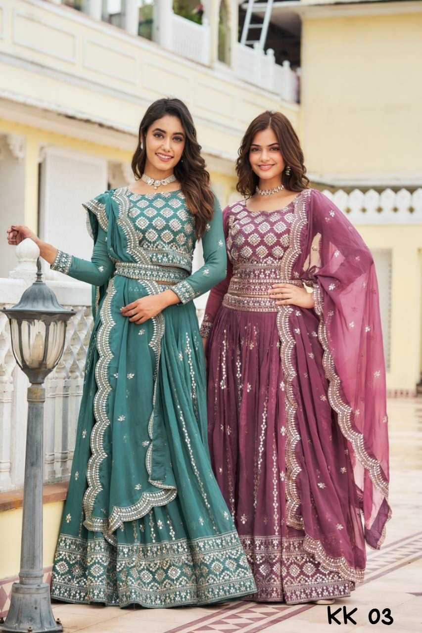 Faux Georgette Traditional Lehenga