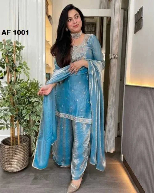 Heavy Silk Palazzo Suit
