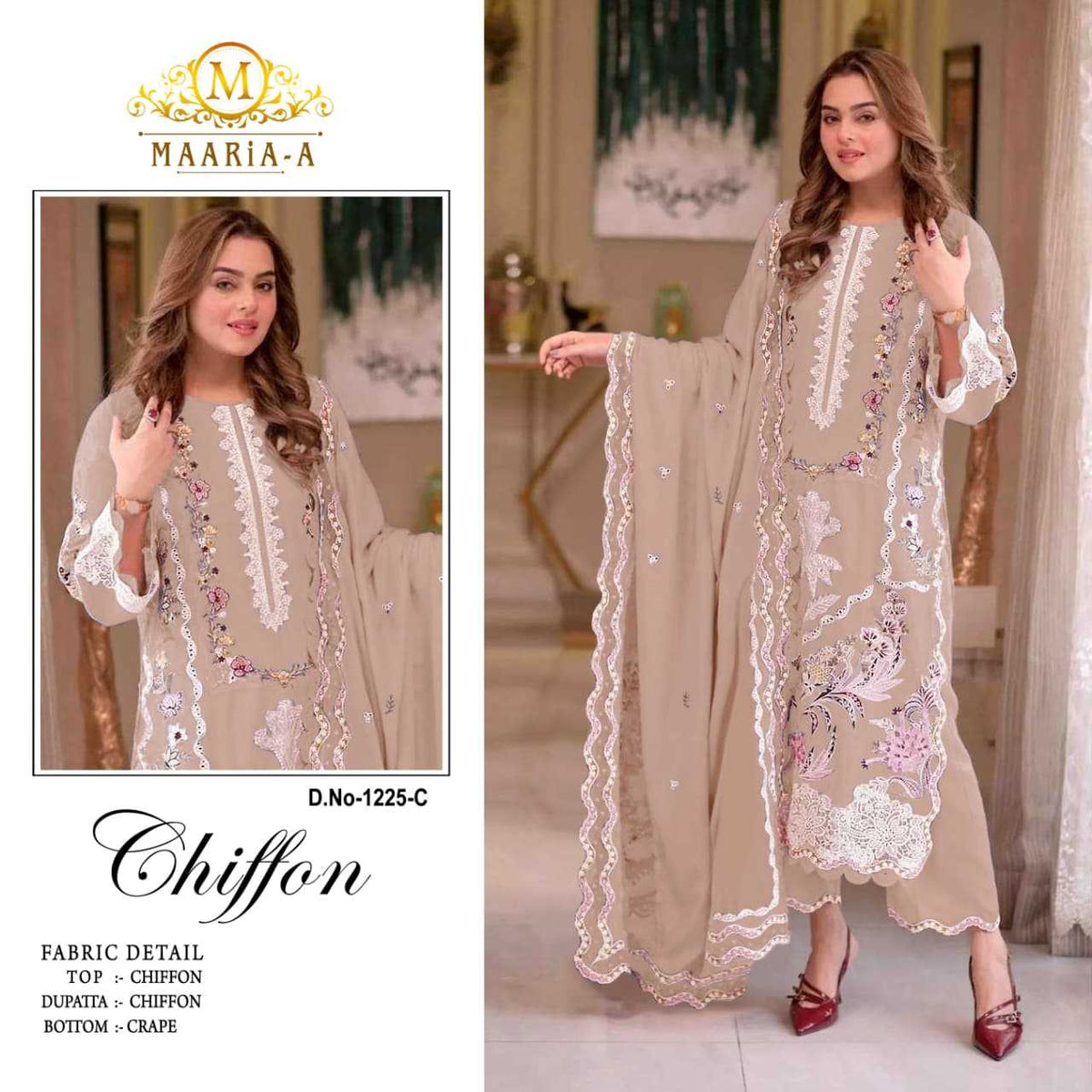 Chiffon Ladies Suit