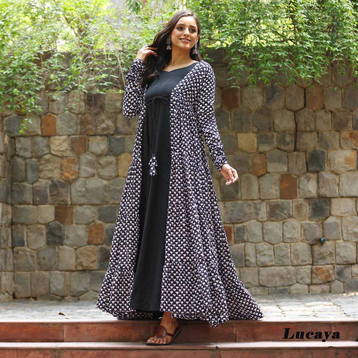 Pure Maslin Silk Printed Gown