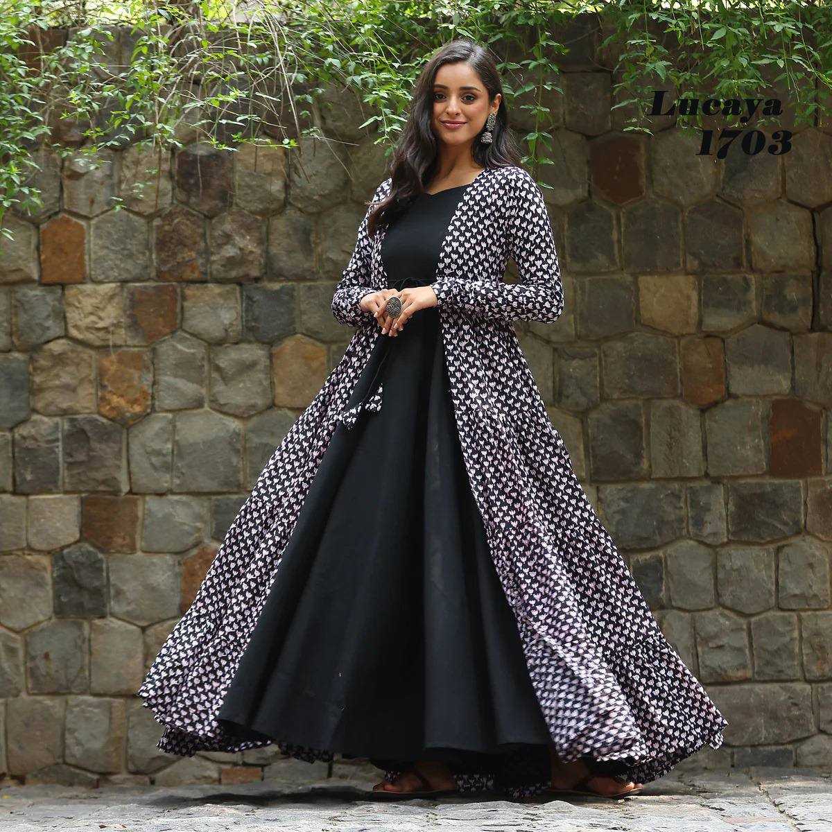 Pure Maslin Silk Printed Gown