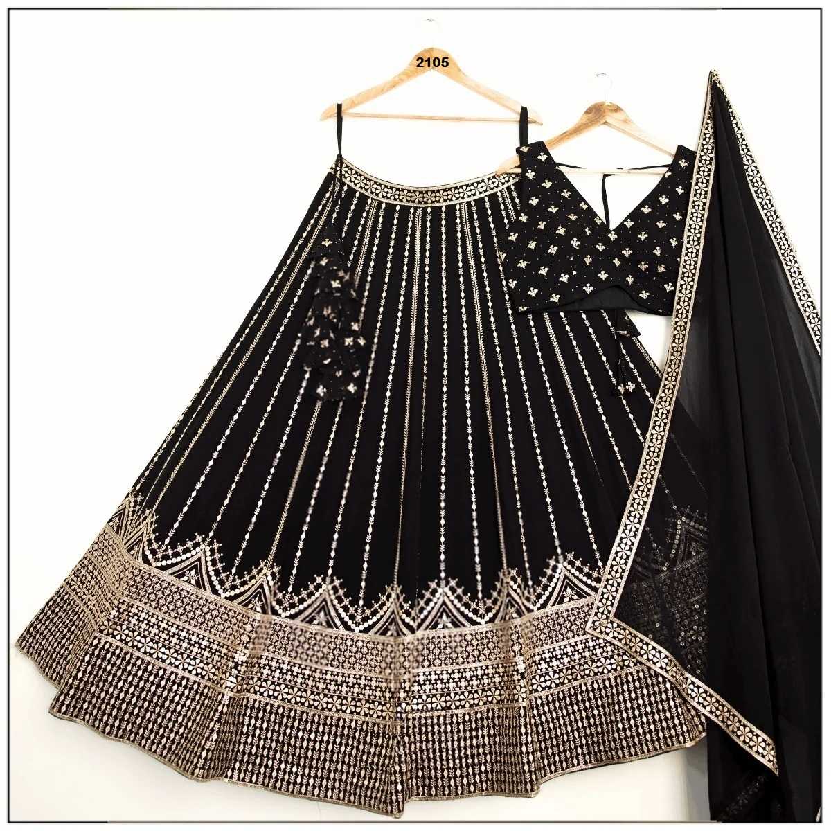 Faux Georgette Wedding Lehenga 2105