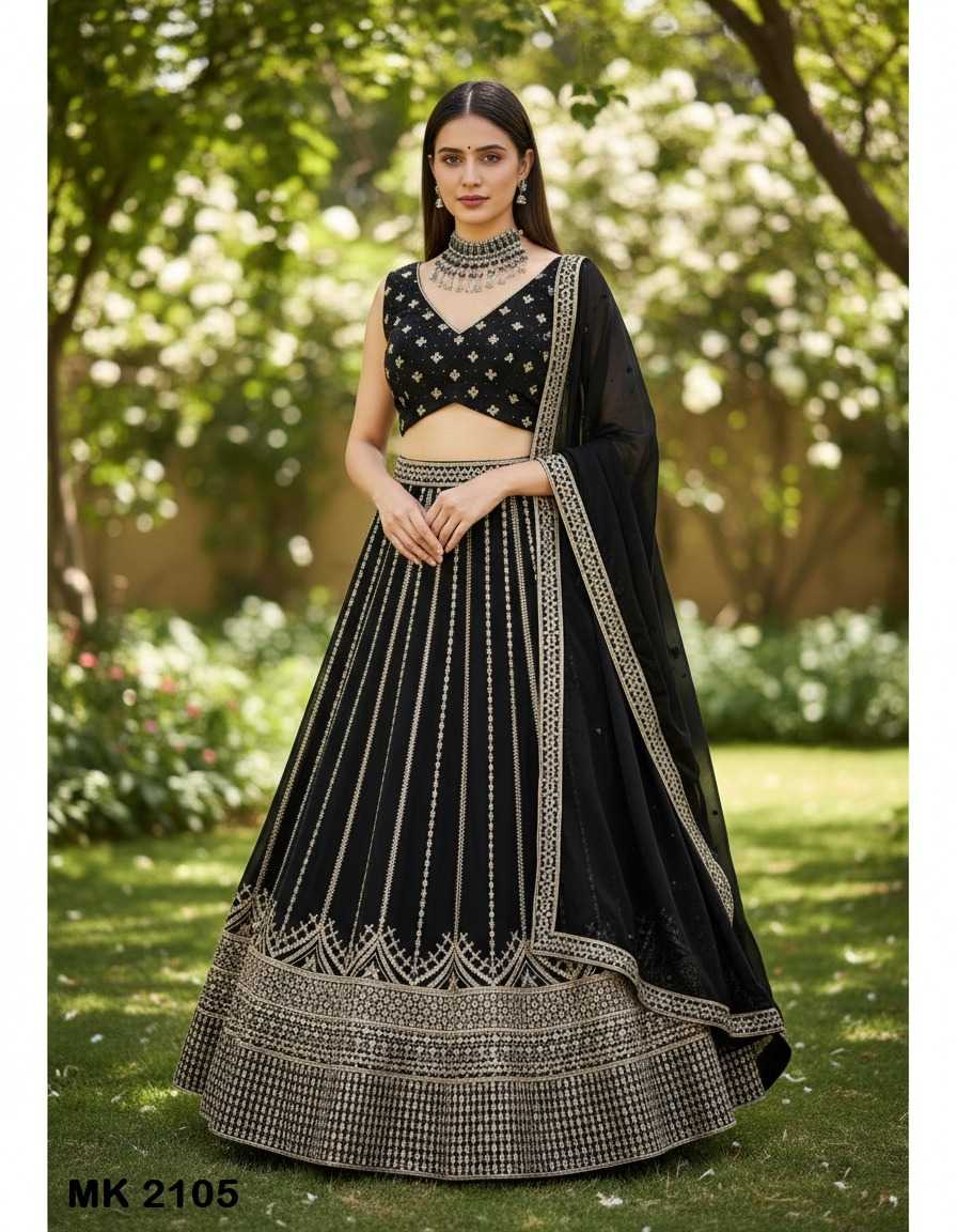 Faux Georgette Wedding Lehenga 2105