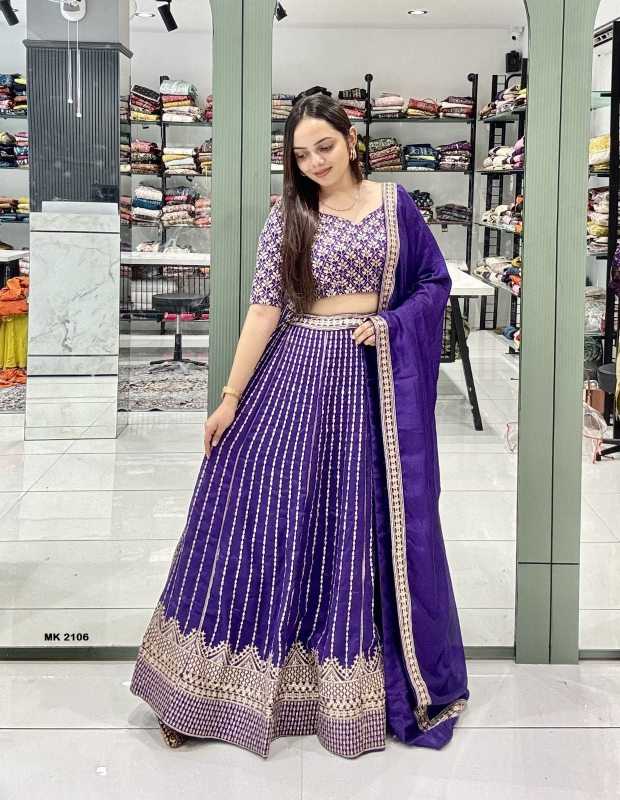 Vichitra Silk Fancy Lehenga
