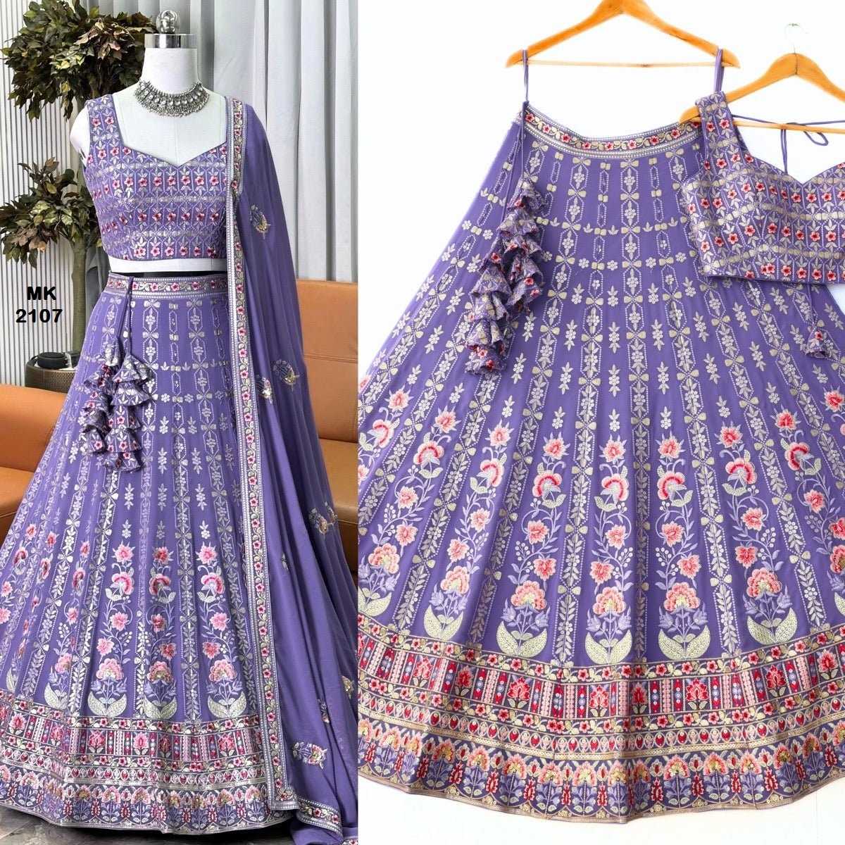 Faux Georgette Wedding Lehenga