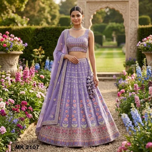 Faux Georgette Wedding Lehenga