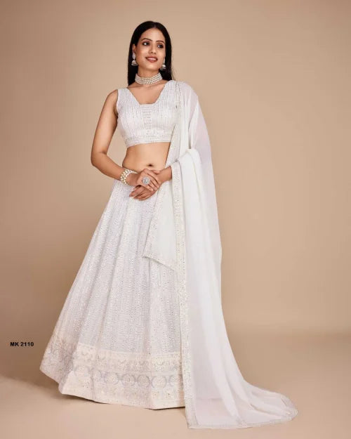Faux Georgette Designer Lehenga 2110