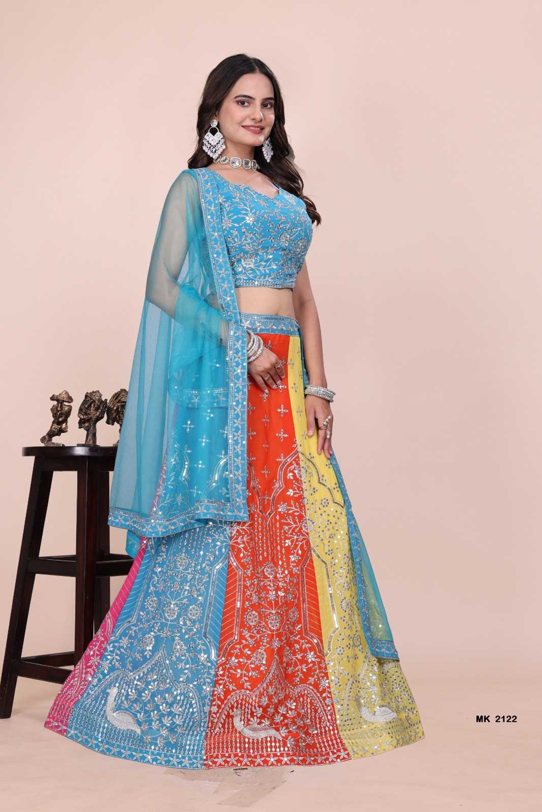 Faux Georgette Fancy Lehenga