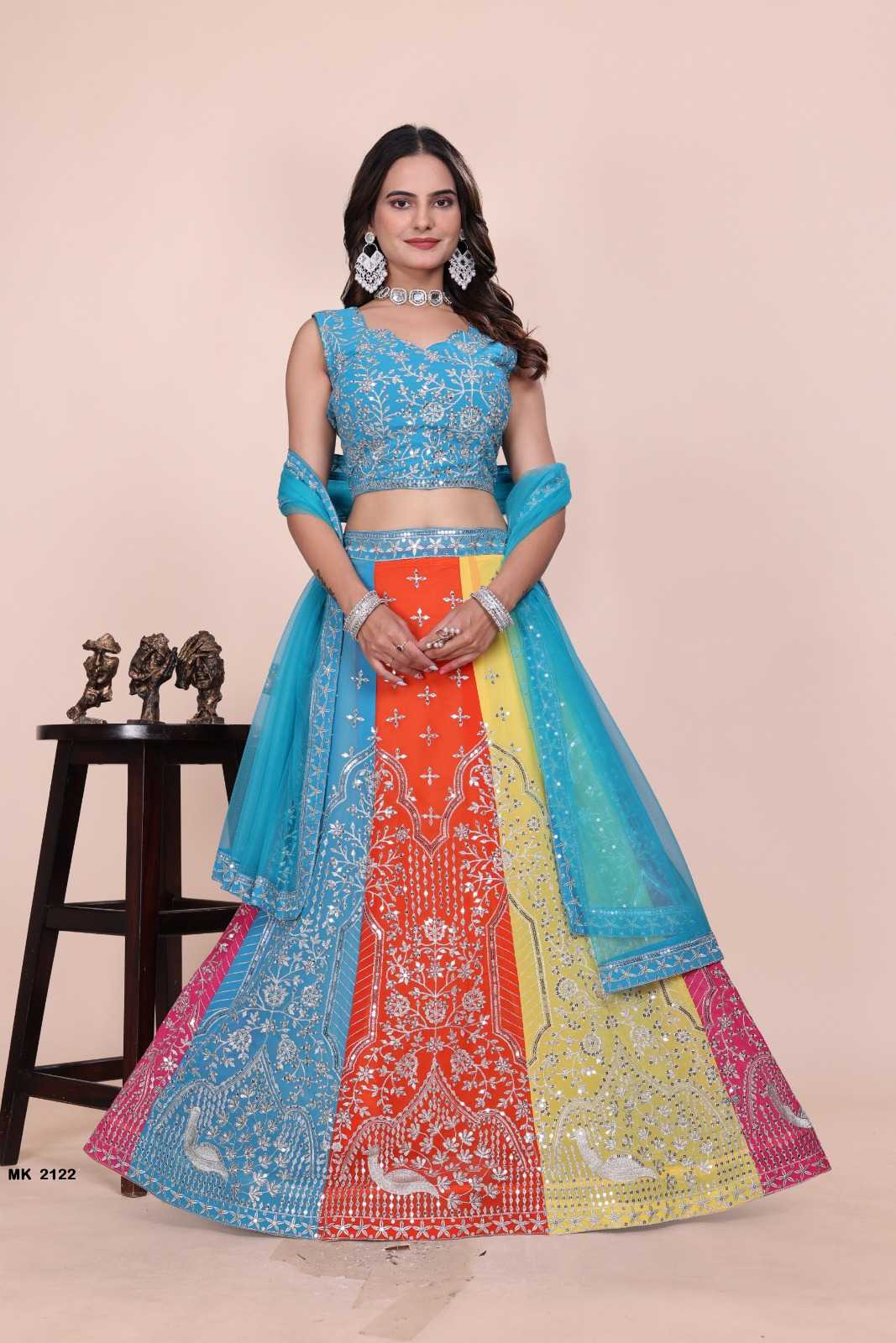 Faux Georgette Fancy Lehenga
