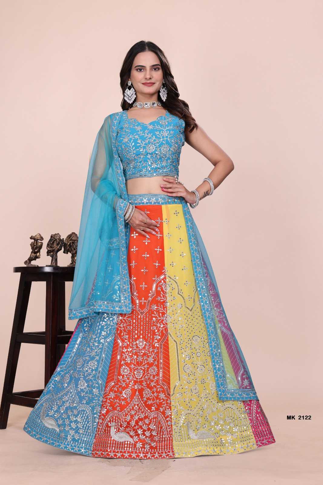 Faux Georgette Fancy Lehenga