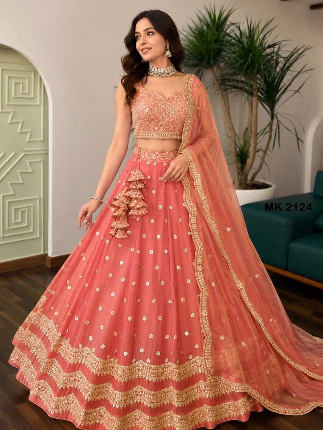 Heavy Silk Designer Lehenga