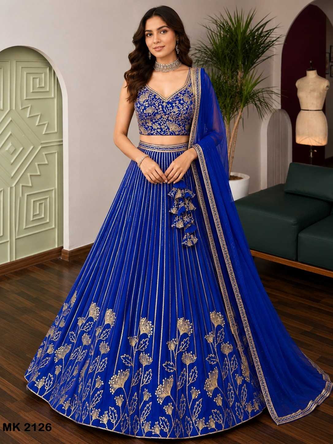 Faux Georgette Traditional Lehenga