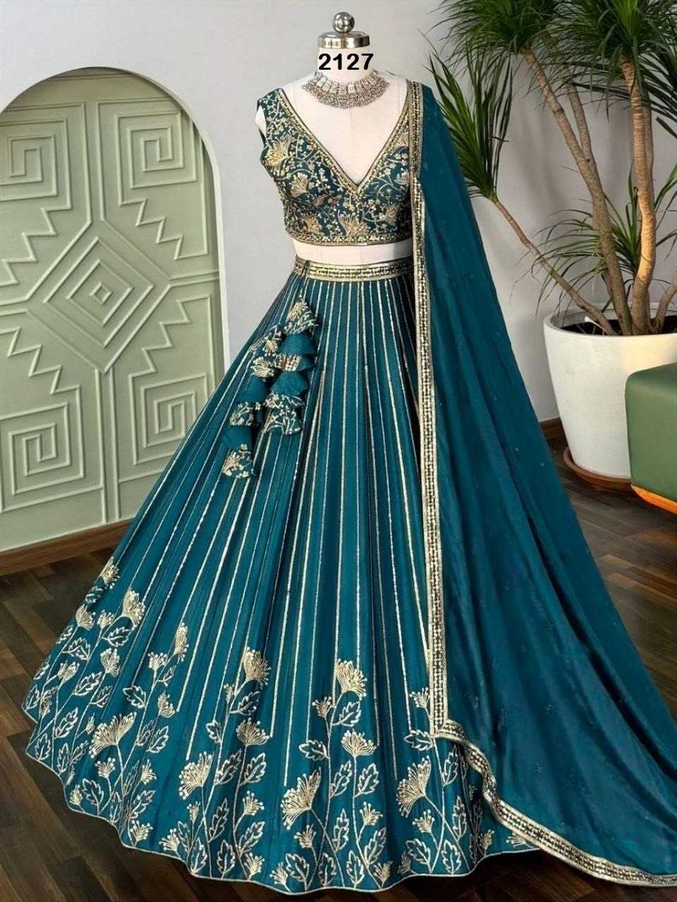 Chinon Silk Designer Lehenga