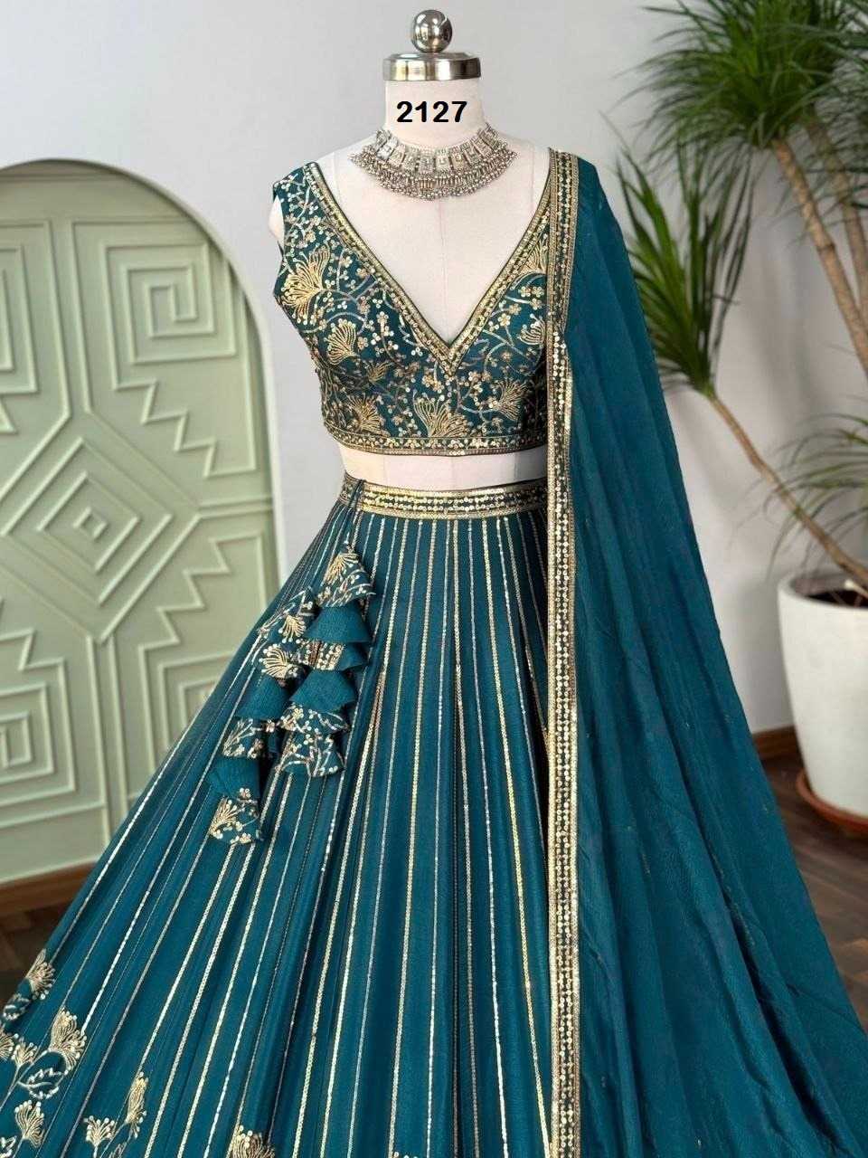 Chinon Silk Designer Lehenga