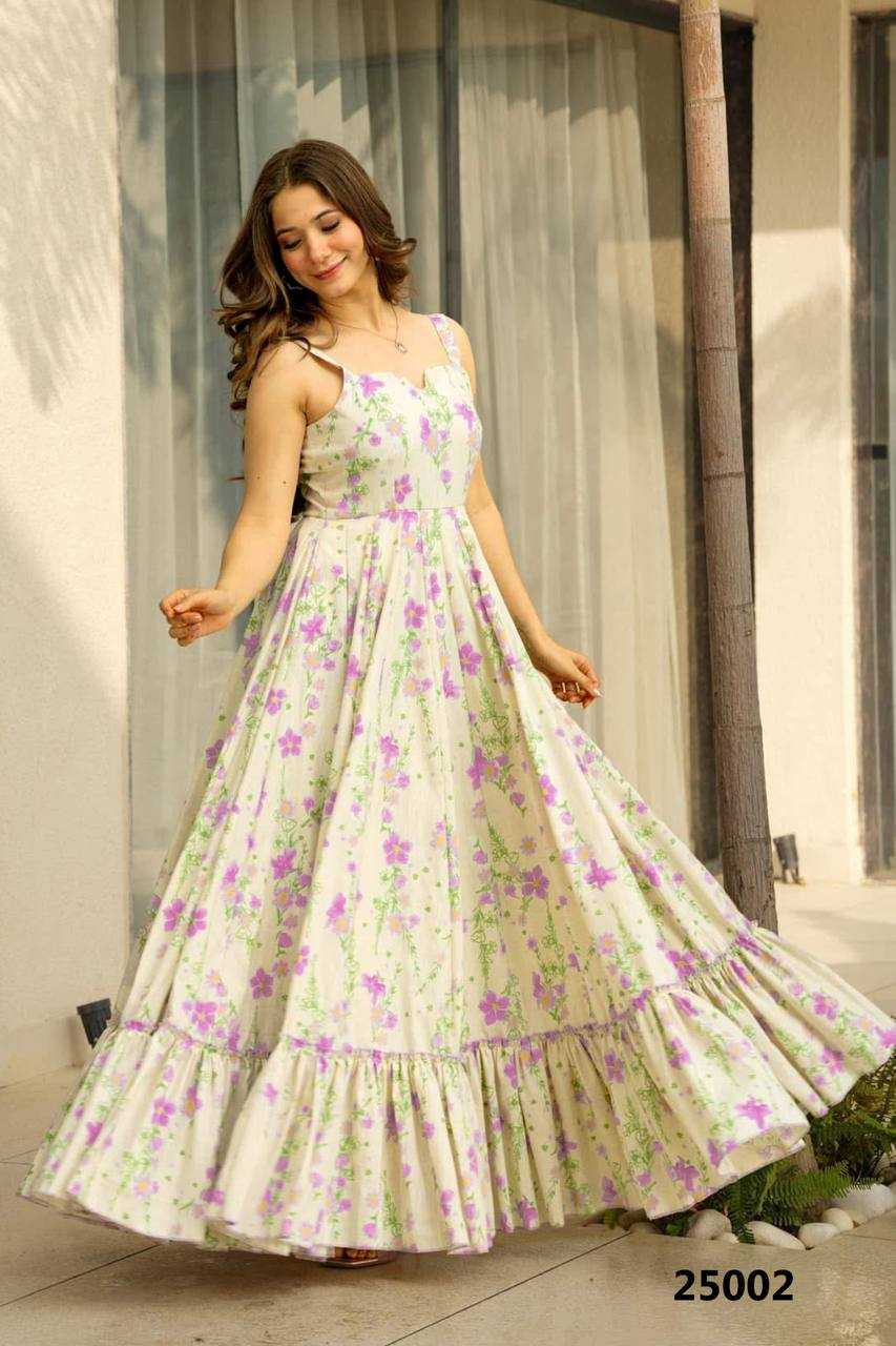 Rayon Printed Gown