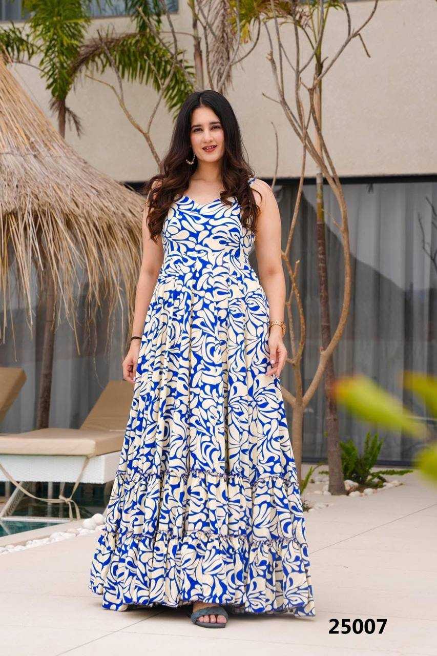 Rayon Printed Gown