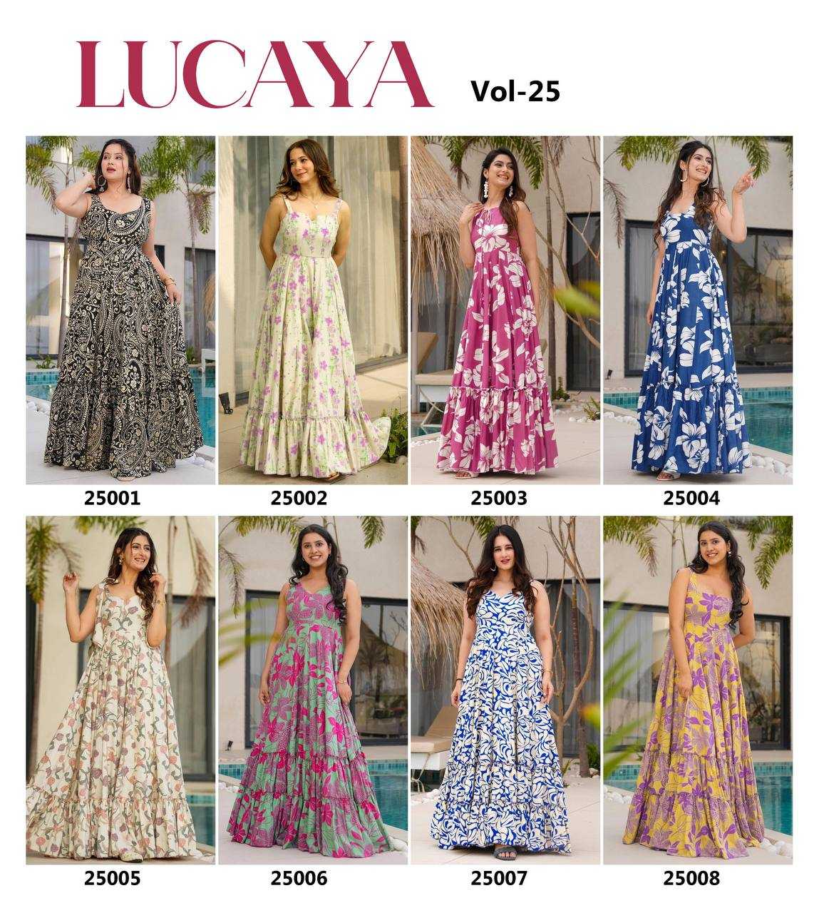 Rayon Printed Gown