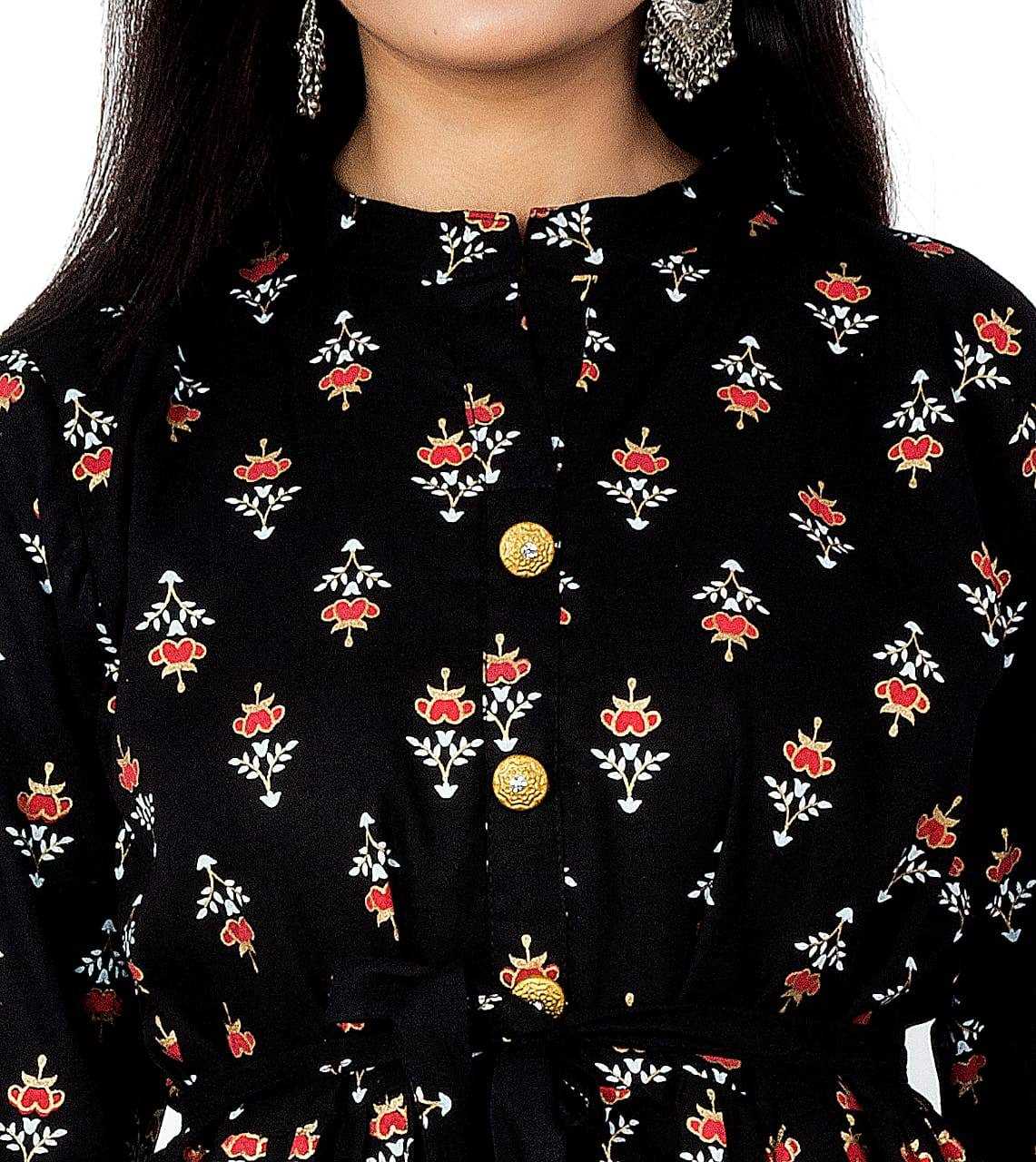 Heavy Rayon Printed Gown