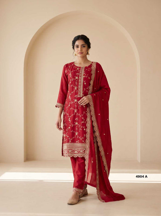 Chinon Silk Ladies Suit