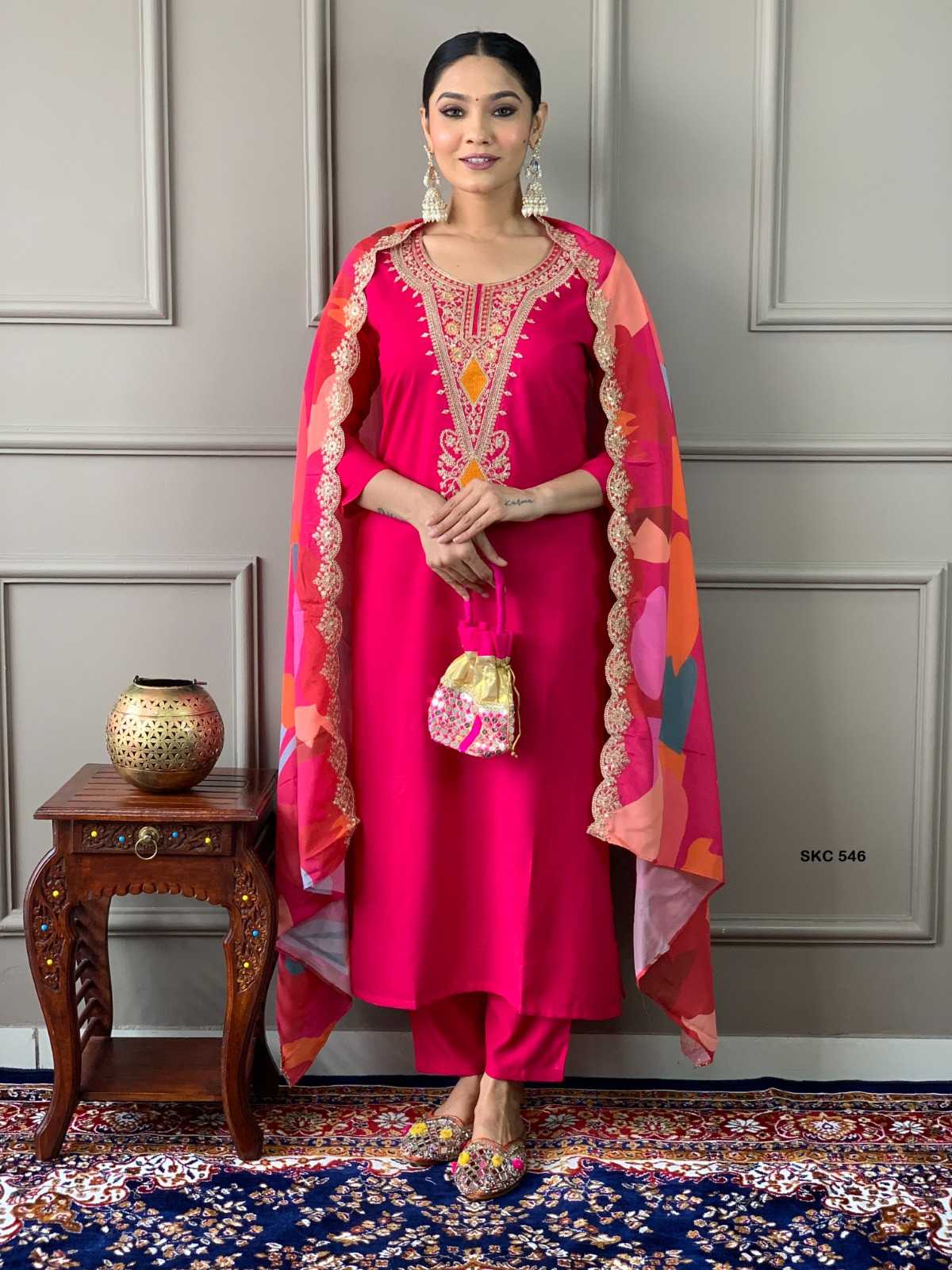 Viscose Chanderi Designer Kurti