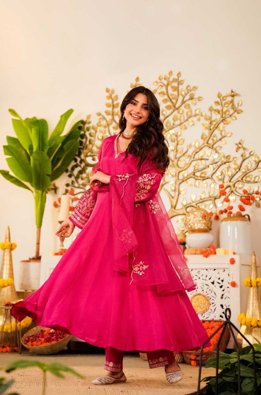Viscose Chanderi Party Wear Kurti
