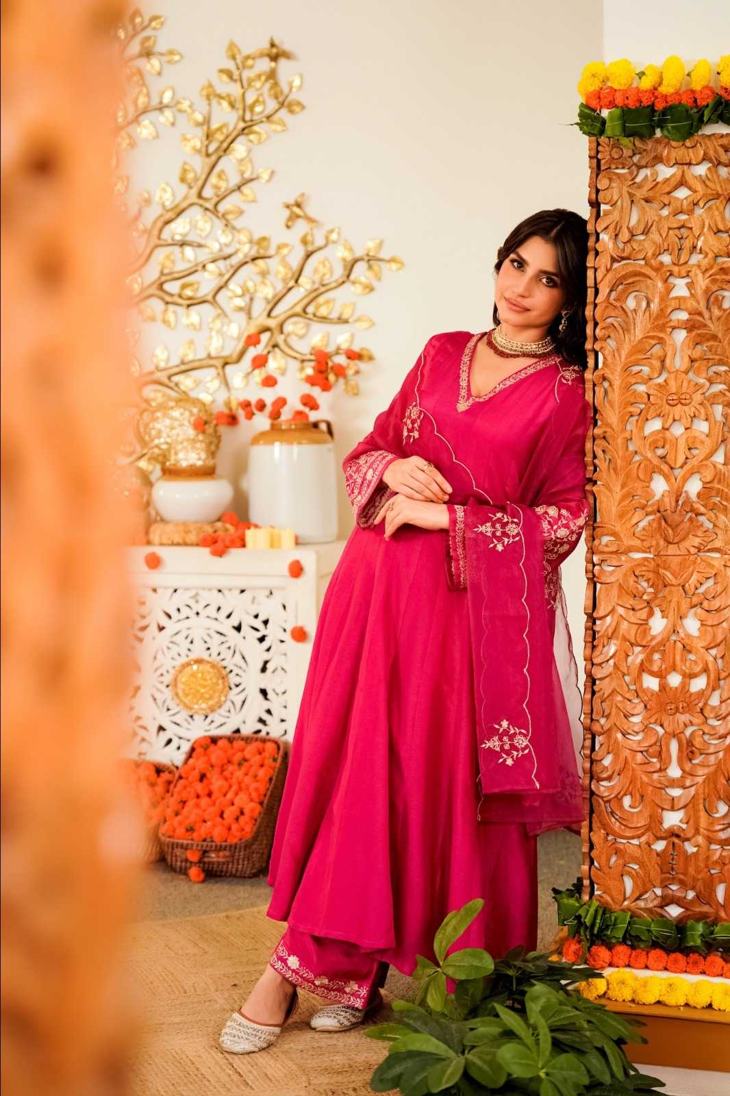 Viscose Chanderi Party Wear Kurti