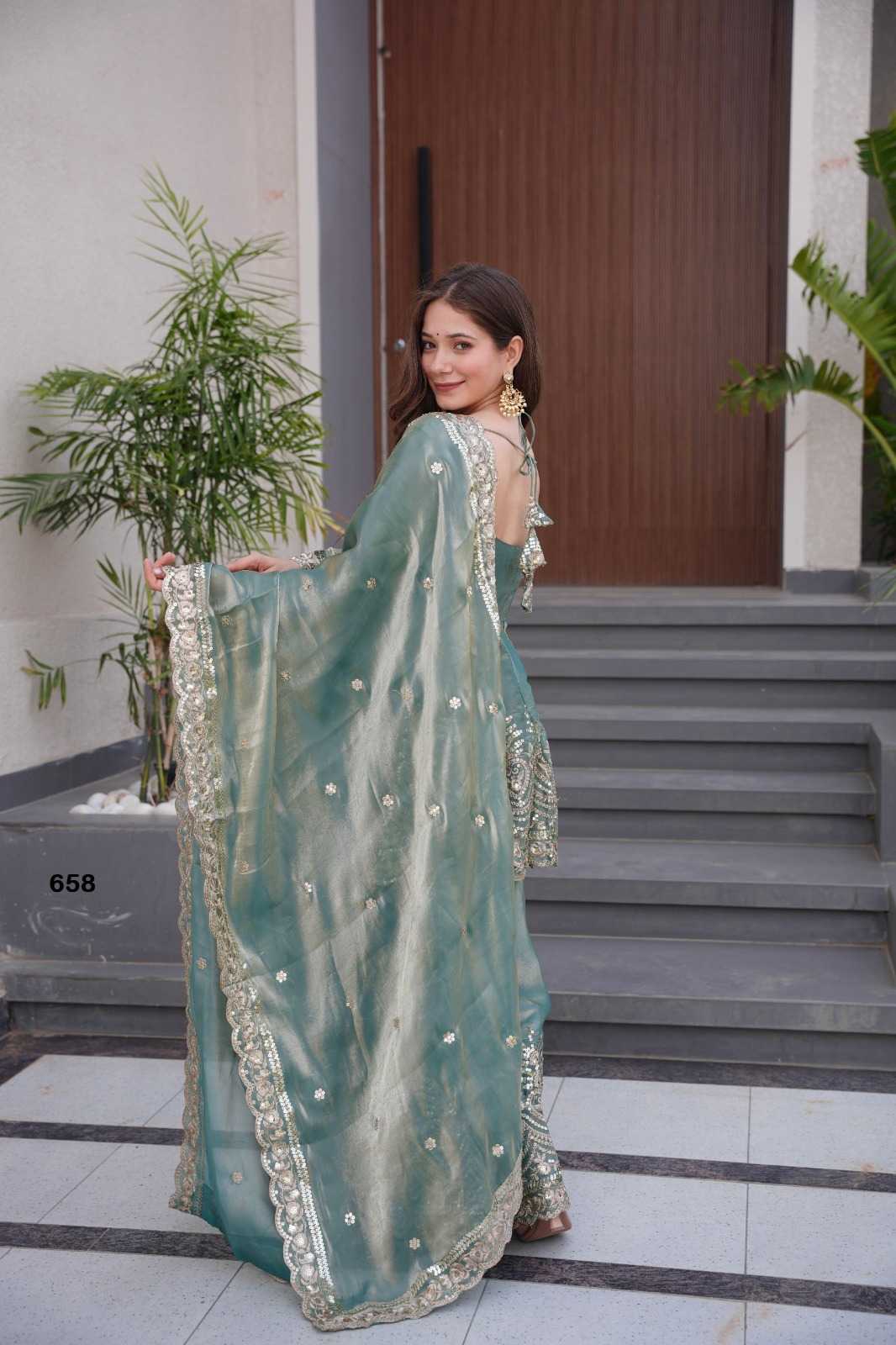 Satin Silk Embroidery Suit