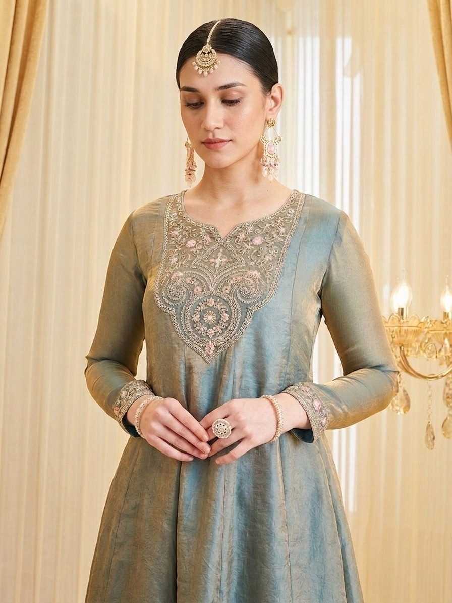 Heavy Silk Embroidery Suit