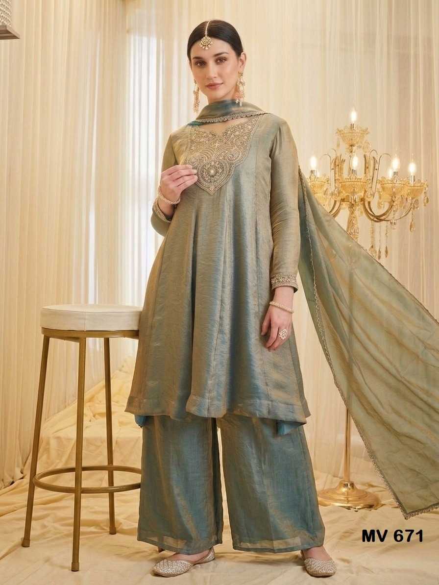 Heavy Silk Embroidery Suit