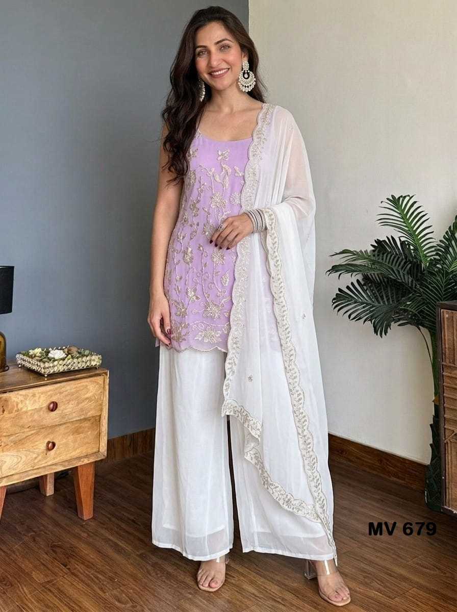 Georgette Embroidery Suit 679