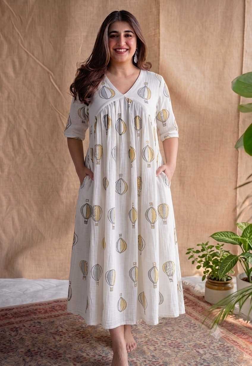 Cotton Party Gown