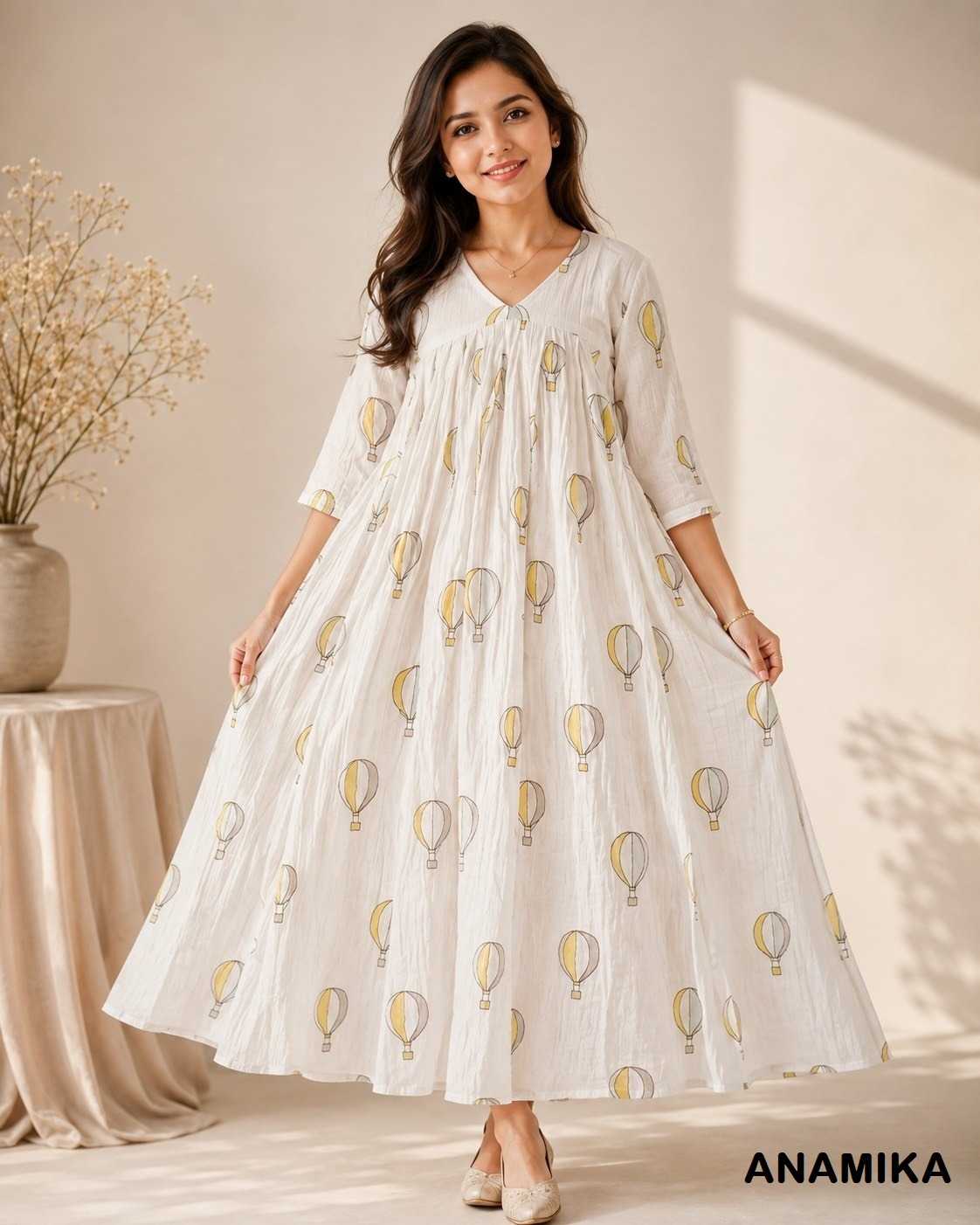 Anamika Cotton Printed Gown