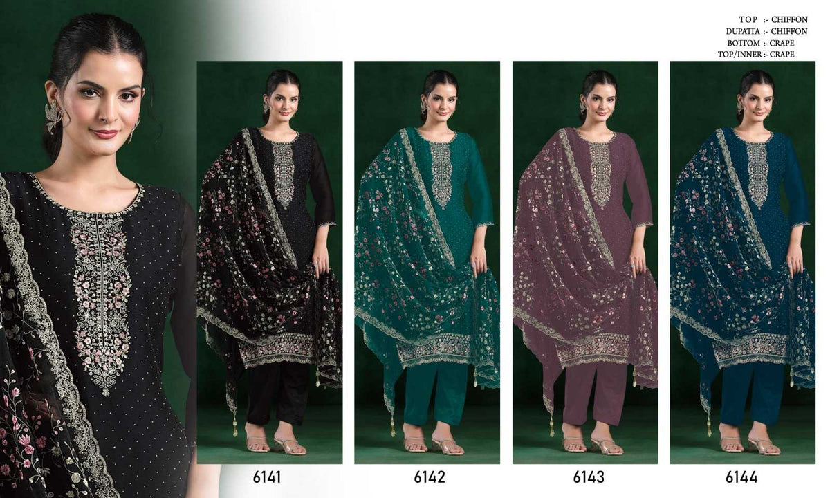 Anikaa Chiffon Ladies Suit