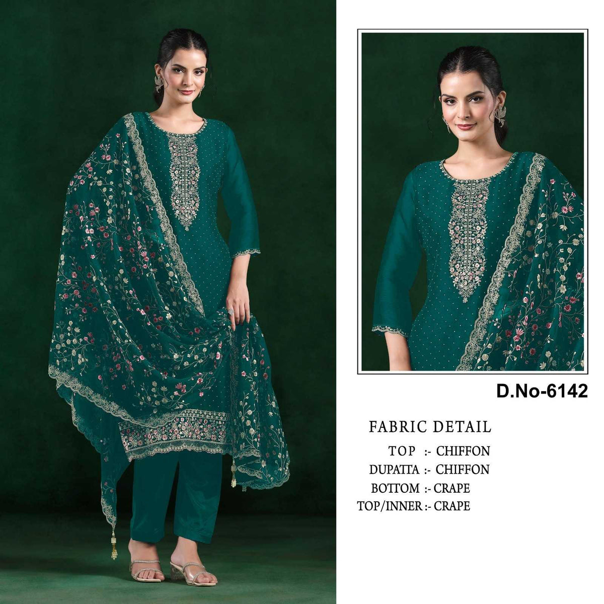 Anikaa Chiffon Ladies Suit