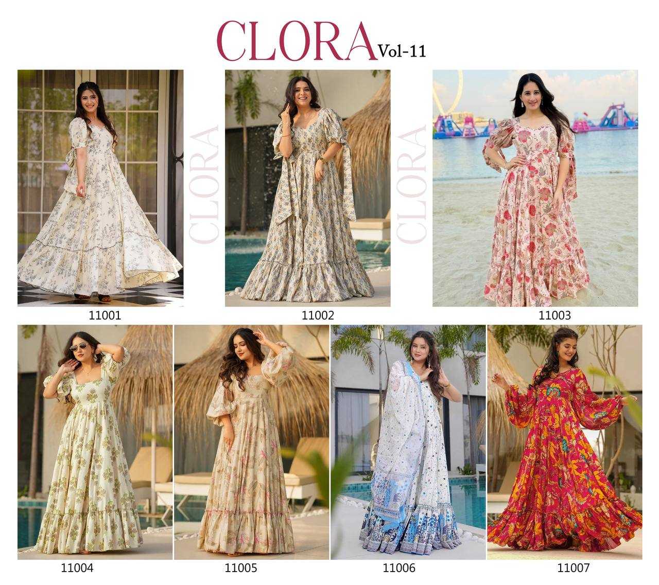 Heavy Rayon Printed Gown