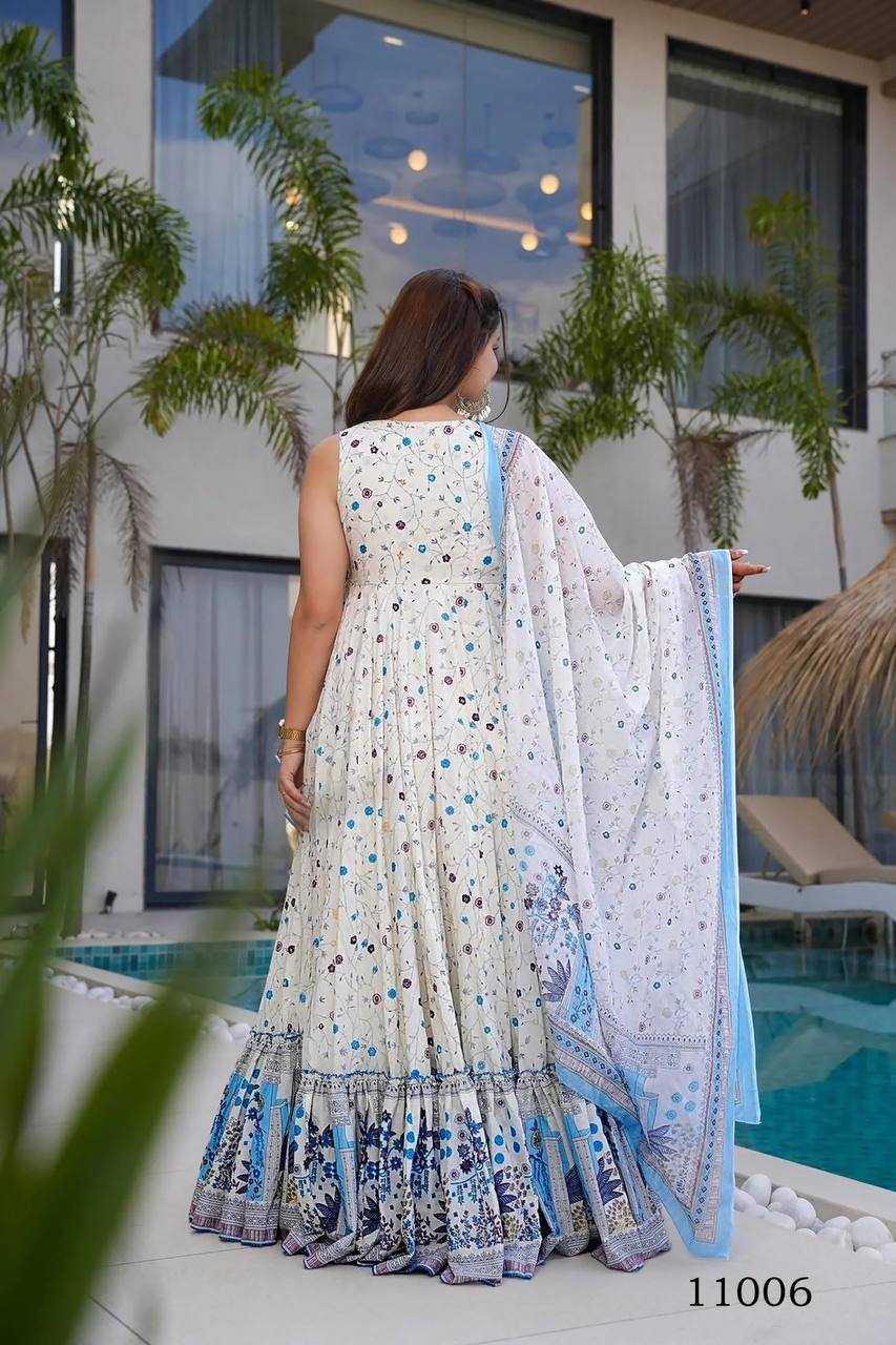 Heavy Rayon Printed Gown