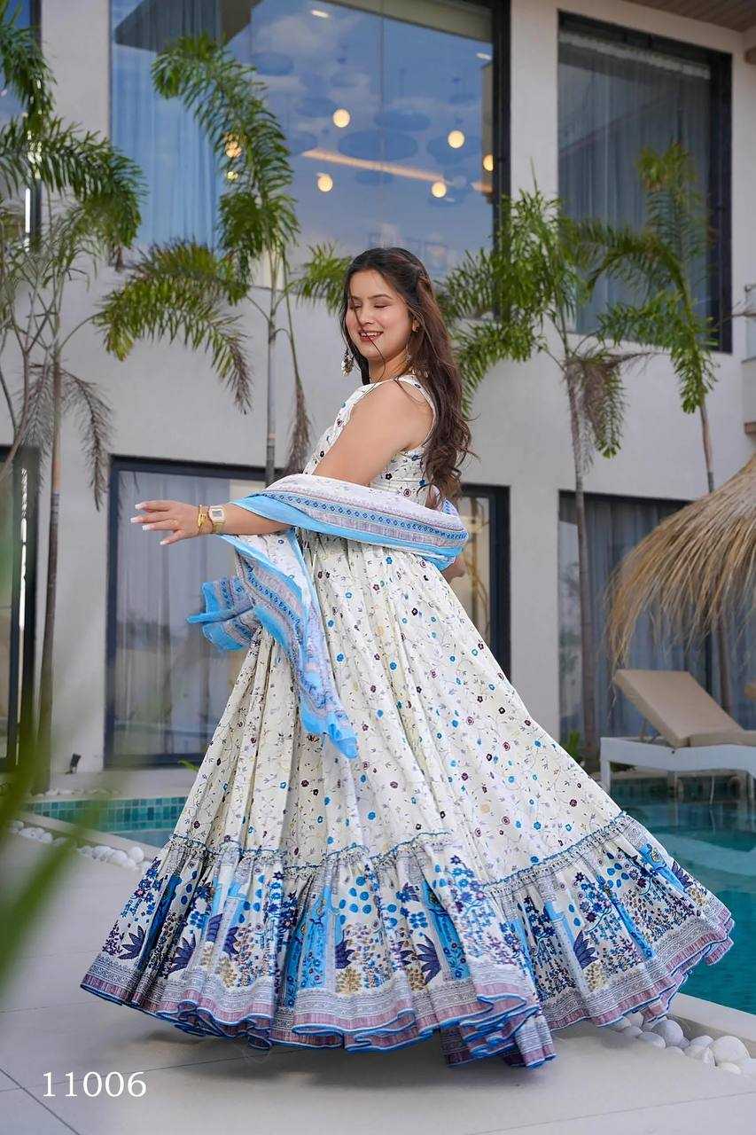 Heavy Rayon Printed Gown