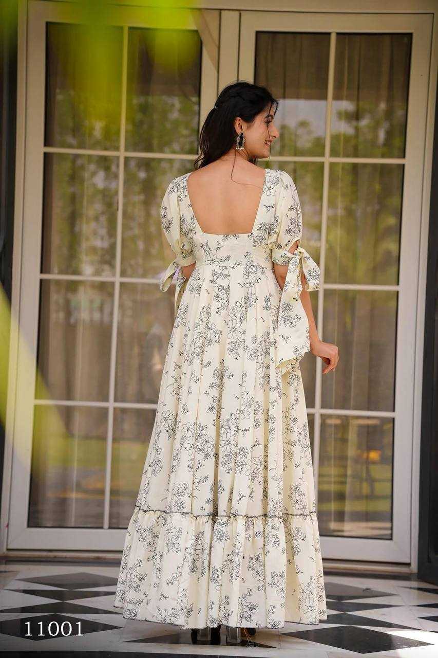 Heavy Rayon Printed Gown
