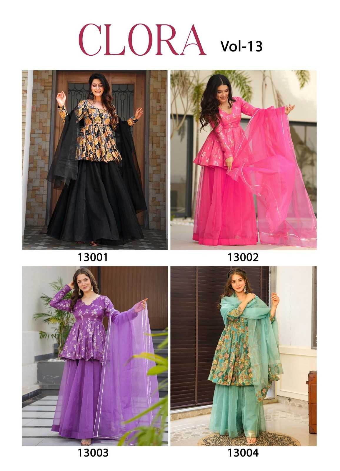 Heavy Silk Sharara Salwar Suit