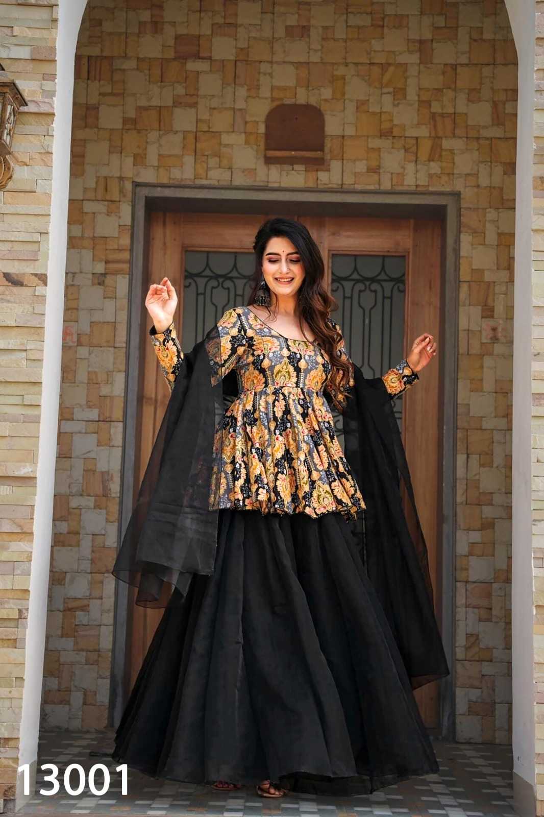 Heavy Silk Sharara Salwar Suit