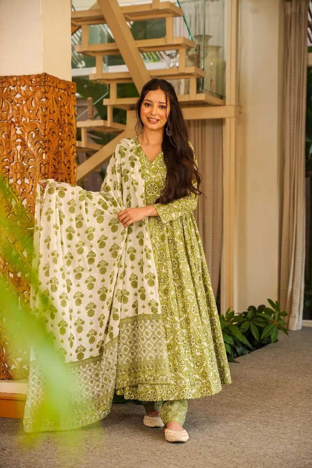 Soft Cotton Silk Palazzo Suit