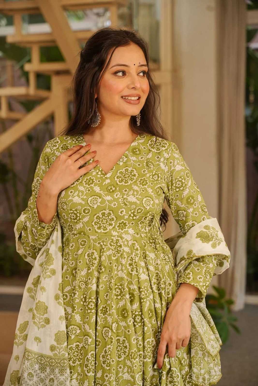 Soft Cotton Silk Palazzo Suit